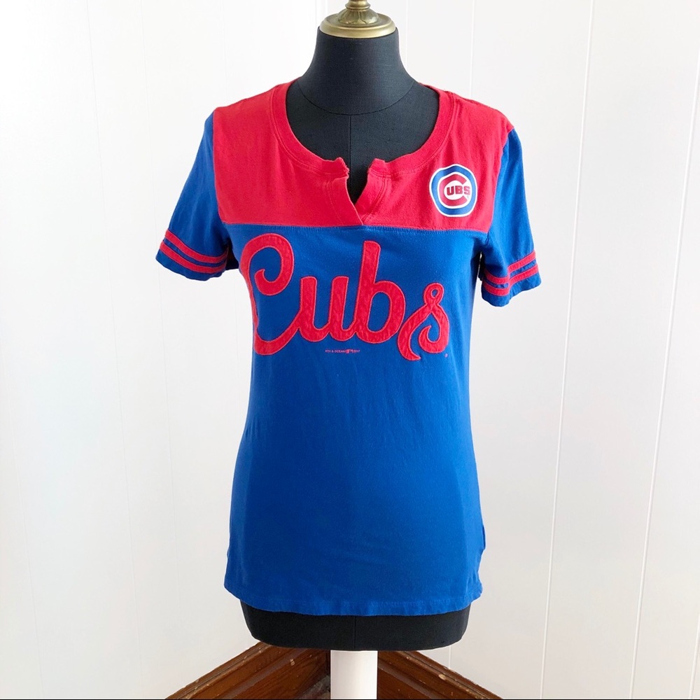 Chicago Cubs Stitched Short Sleeve T-Shirt Medium - Picture 1 of 9